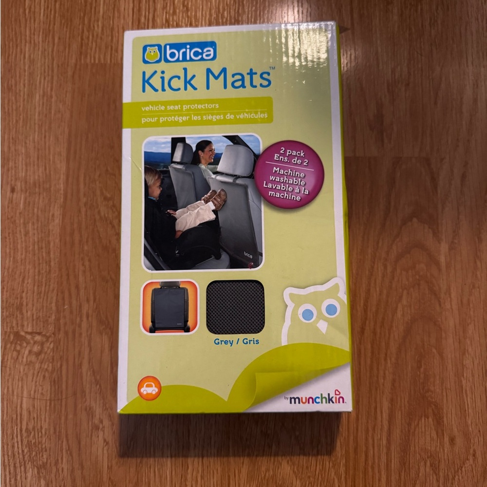 {Munchkin Brica} Kick Mats - Grey 2pk